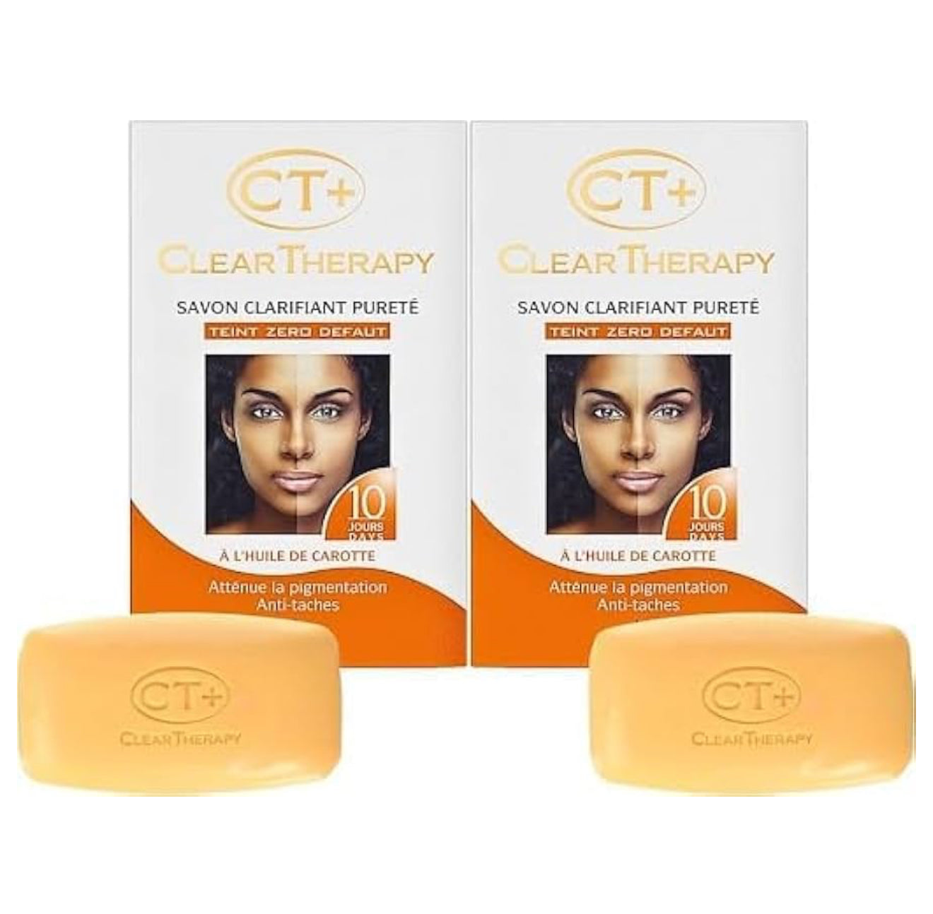 CTplus clear Therapy Carrot Soap | CT | Pack of 2