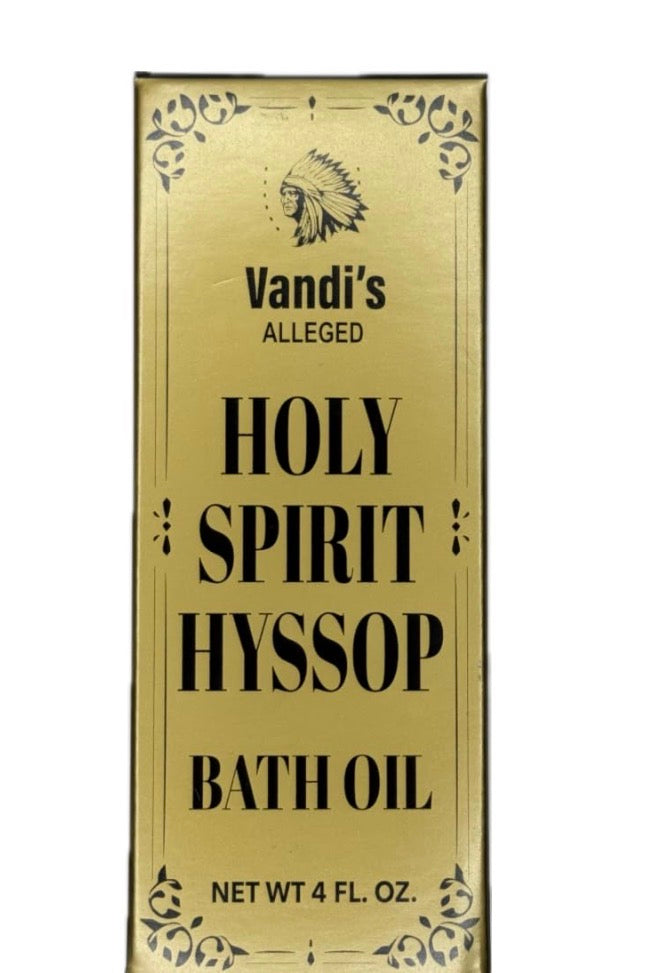 Generic Spiritual Alleged Oil -Holy Spirit Hyssop Oil -(4 Fl.Oz) -Aceite  Hisopo Espíritu Santo -Vandi's Alleged, Amber