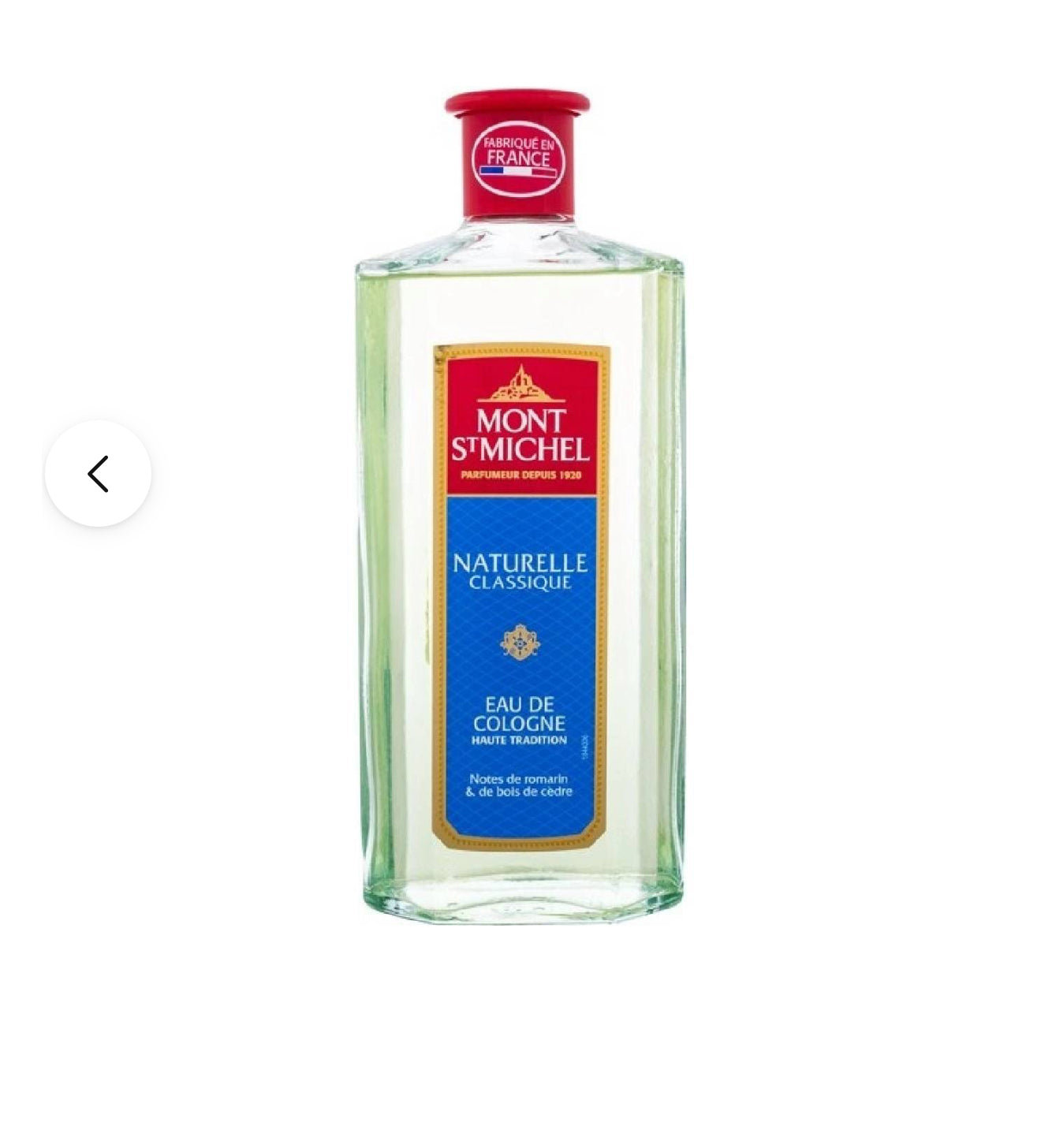 T-shirt -Mont St Michel Eau de Cologne Naturelle classique 500 MI